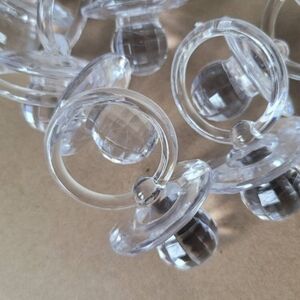 Clear Baby Shower Pacifiers Guest Favors